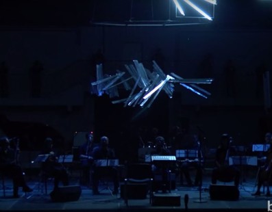 Украинский импровизационный оркестр. Аудиовизуальная импровизация .avi. Сет 2. Гогольфест 2015